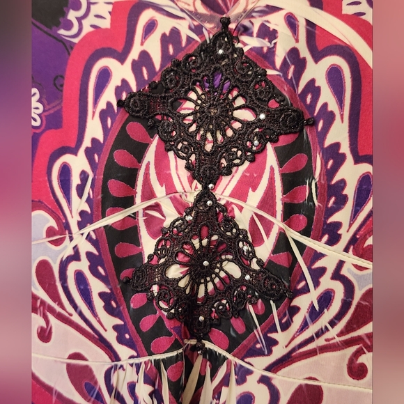 ONE WORLD sleeveless maxi dress, size M - Picture 3 of 7